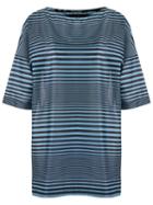 Reinaldo Lourenço Striped Dress, Women's, Size: 36, Blue, Cotton