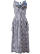 Comme Des Garçons Pre-owned Gingham Dress - White