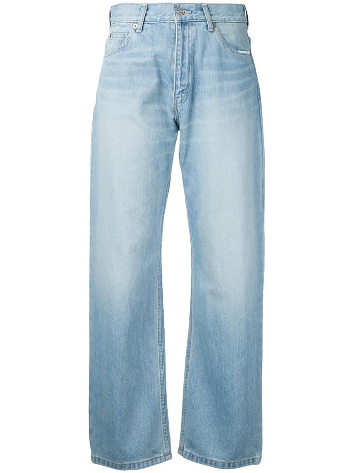 Serge De Blue Wide Leg Jeans, Women's, Size: 27, Cotton