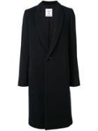 Fad Three Single Breasted Coat, Women's, Size: Small, Black, Cupro/wool/nylon/cotton