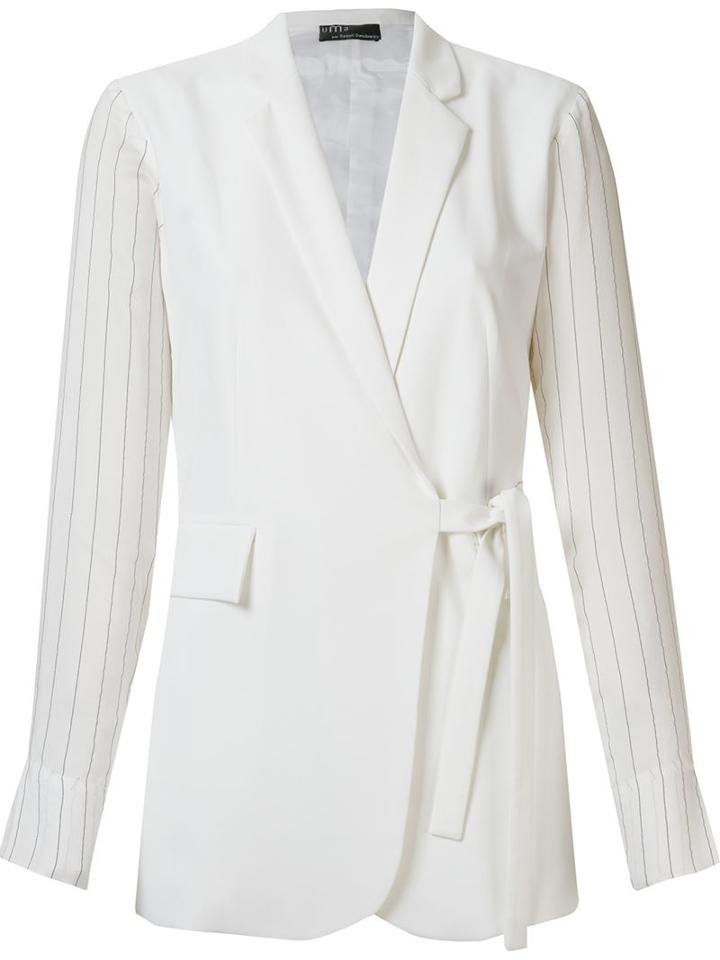 Uma Raquel Davidowicz Jasmin Blazer, Women's, Size: 44, White, Polyester/spandex/elastane