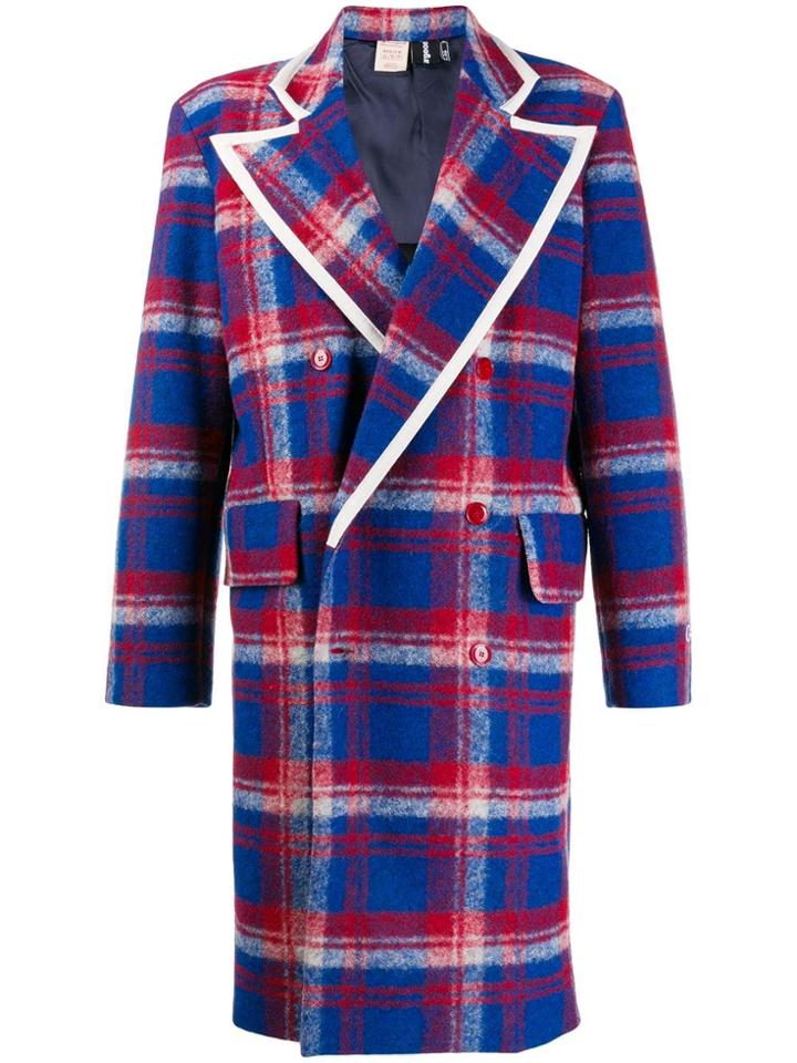 Champion X Clothsurgeon Checked Coat - Blue