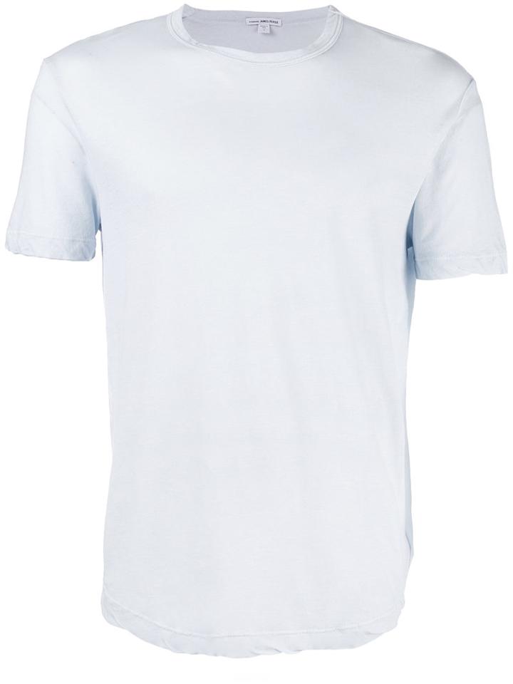 James Perse - Classic T-shirt - Men - Cotton - 1, Blue, Cotton