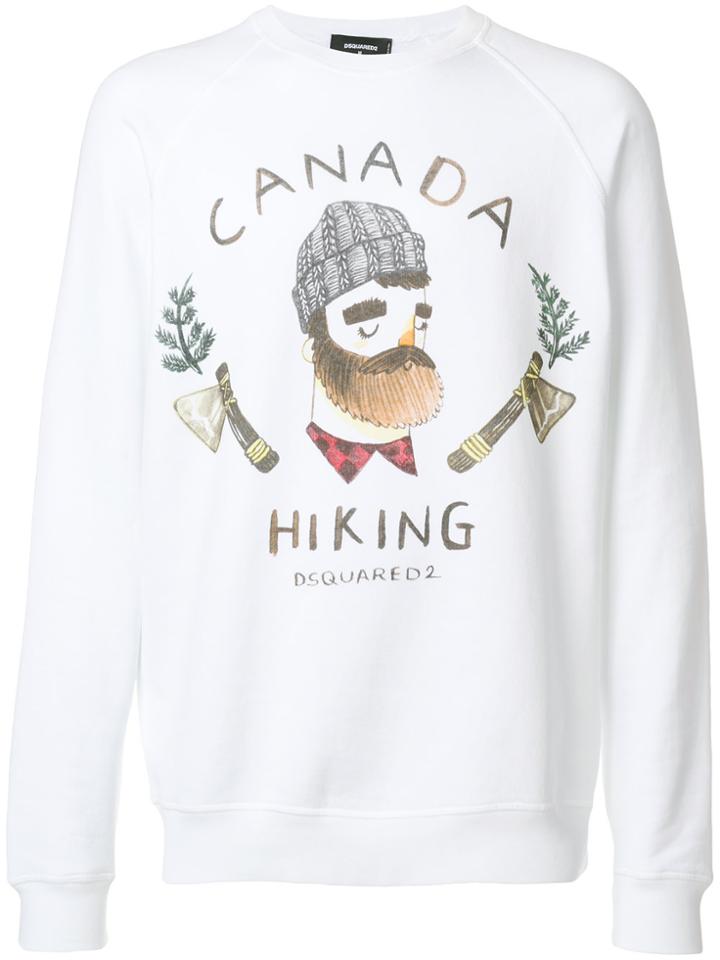 Dsquared2 Lumberjack Print Sweatshirt - White