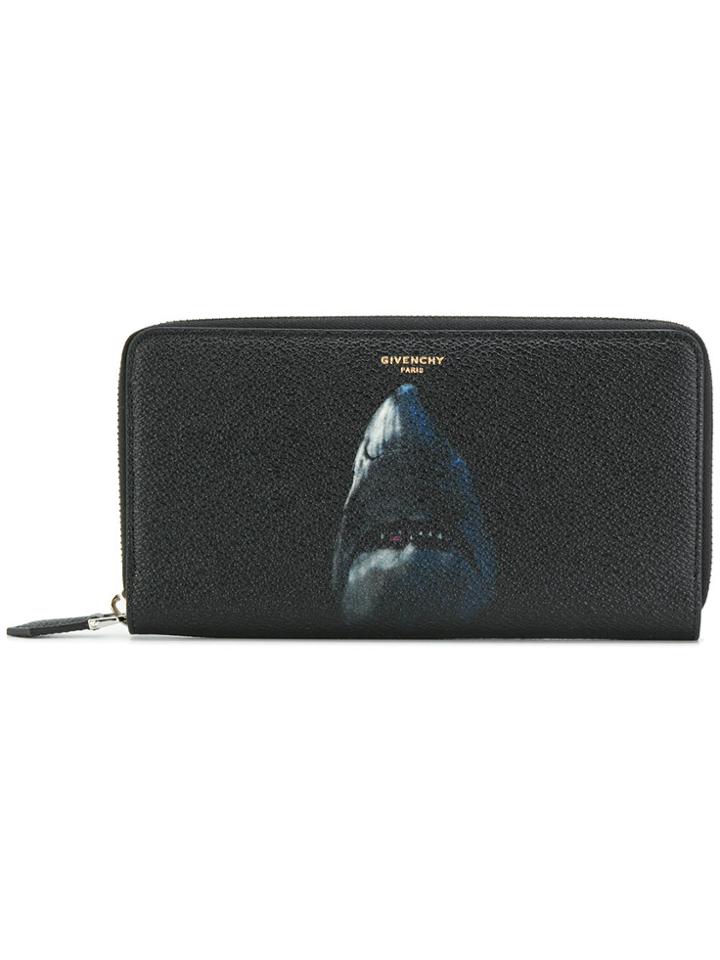 Givenchy Shark Printed Wallet - Black
