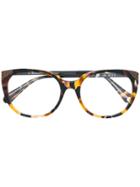 Balmain Tortoiseshell-effect Cat-eye Sunglasses - Brown