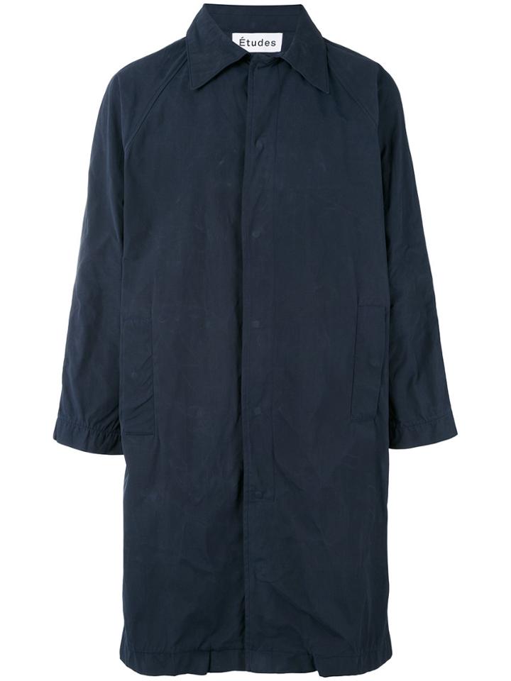 Études Classic Trench Coat - Blue
