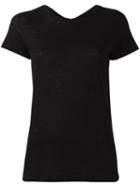 Proenza Schouler Tied Back T-shirt, Women's, Size: Small, Black, Cotton