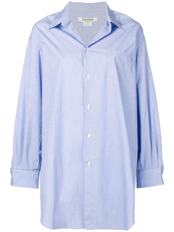 Junya Watanabe Oversized Plain Shirt - Blue