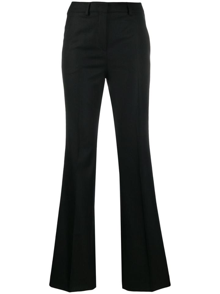 Incotex High Waist Flared Trousers - Black