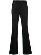 Incotex High Waist Flared Trousers - Black