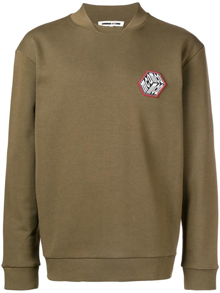 Mcq Alexander Mcqueen Logo Patch Sweatshirt - Green