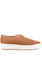 Santoni Logo Low-top Sneakers - Brown