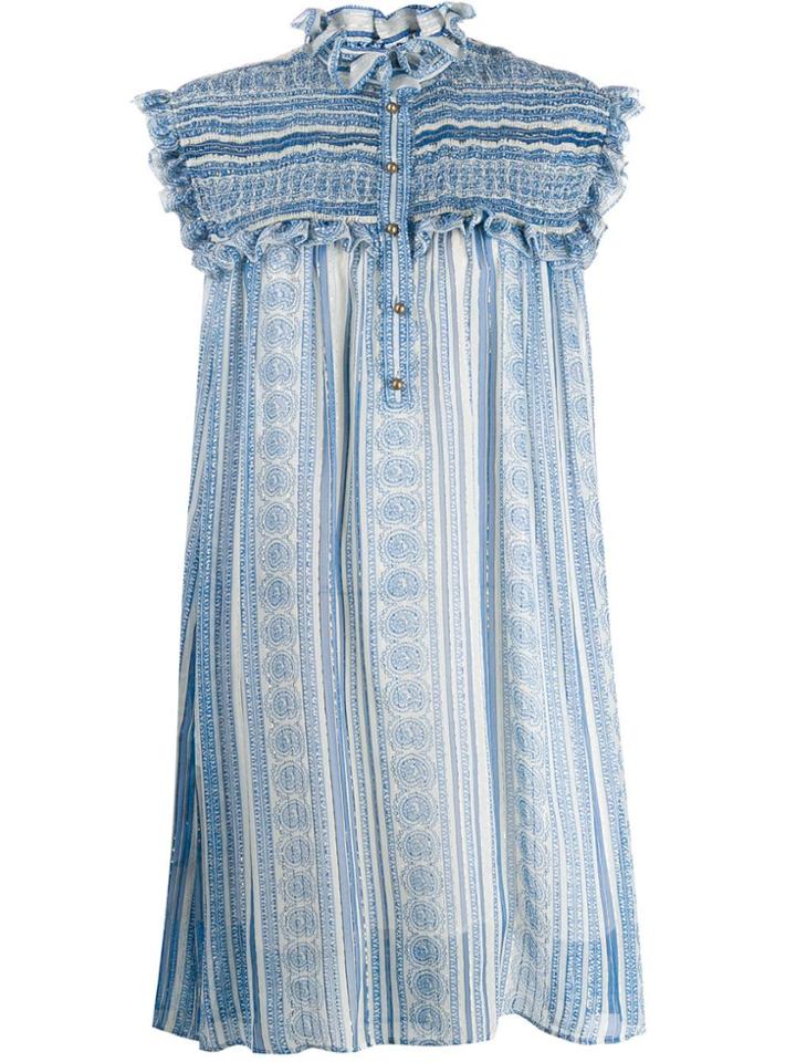 Philosophy Di Lorenzo Serafini Printed Shift Dress - Blue