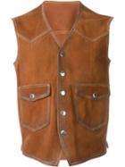 Dsquared2 Suede Gilet, Men's, Size: 50, Nude/neutrals, Leather