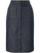 Vanessa Seward 'brea' Skirt, Women's, Size: 40, Blue, Cotton/polyurethane