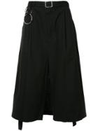 Maison Mihara Yasuhiro Wide Leg Cropped Pants - Black