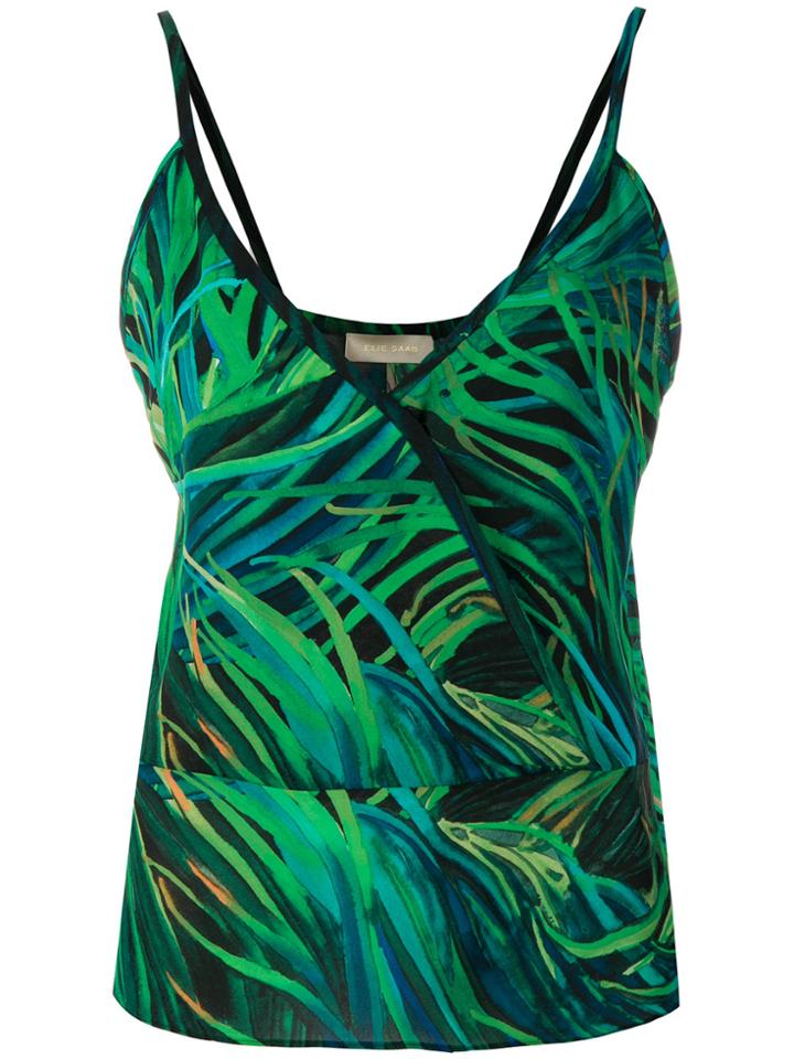 Elie Saab Printed Cami Top - Green