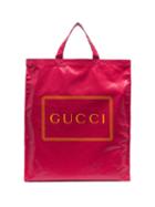 Gucci Granny Logo Shopper Bag - Pink