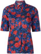 Sophie Theallet Garden Print Shirt, Women's, Size: 4, Blue, Cotton