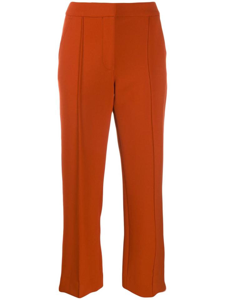 Victoria Victoria Beckham Straight-leg Tailored Trousers - Orange