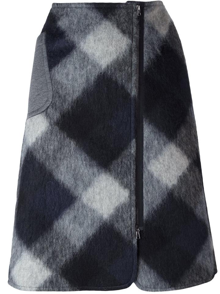 Jil Sander Navy 'patch Pocket' Skirt, Women's, Size: 34, Blue, Acrylic/polyester/acetate/virgin Wool