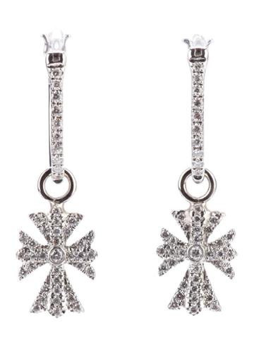 Elise Dray Gold Cross Earrings