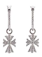 Elise Dray Gold Cross Earrings