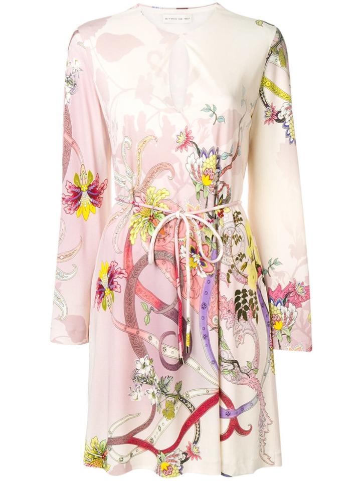 Etro Bohemin Print Dress - White