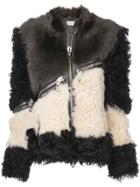 Beau Souci Bicolour Biker Jacket - Black