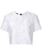 Alex Perry 'lili' T-shirt, Women's, Size: 8, White, Polyester/silk