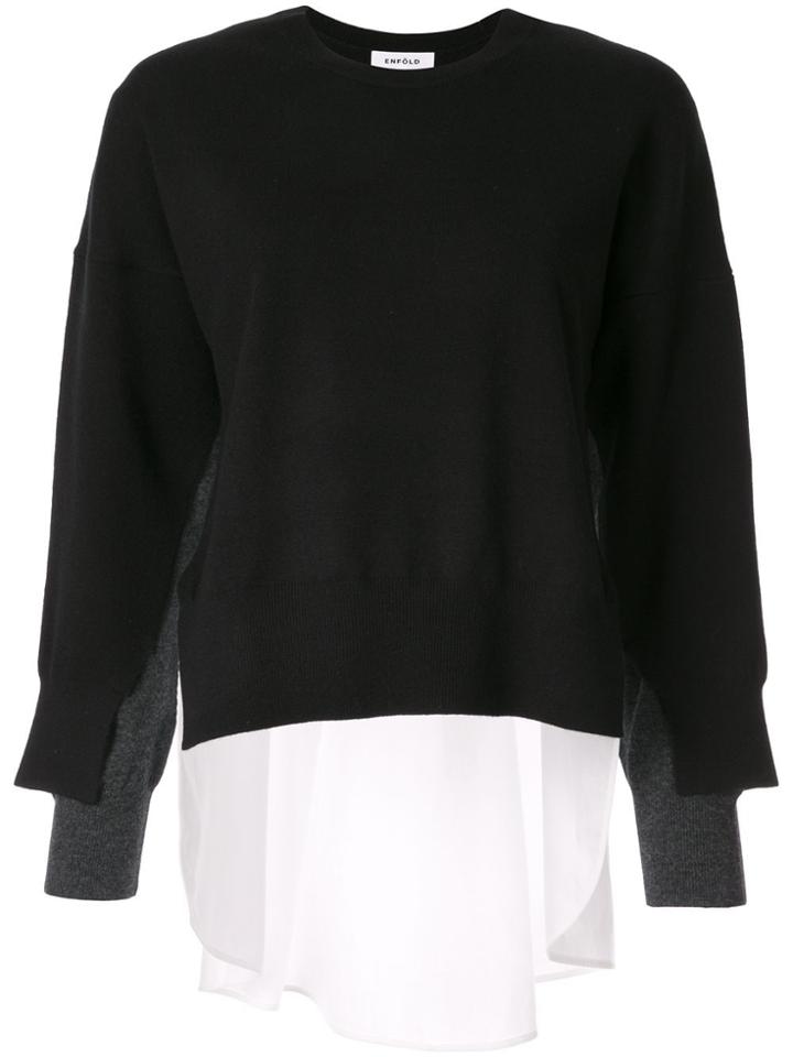 Enföld Deconstructed Knit Top - Black