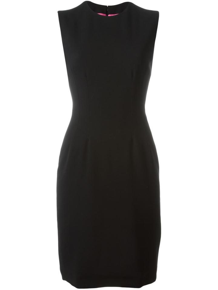 Dsquared2 Fitted Dress, Women's, Size: 46, Black, Polyester/spandex/elastane/virgin Wool
