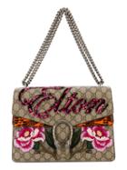 Gucci - Dionysus Gg Supreme Elton Shoulder Bag - Women - Leather/sequin/metal - One Size, Brown, Leather/sequin/metal