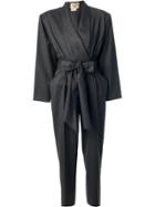 Hermès Vintage Belted Jumpsuit - Grey