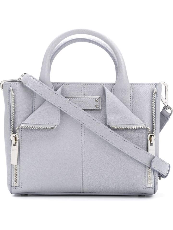 Alexander Mcqueen - 'de Manta' Tote - Women - Leather - One Size, Women's, Pink/purple, Leather