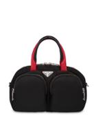 Prada Padded Nylon Top-handle Bag - Black