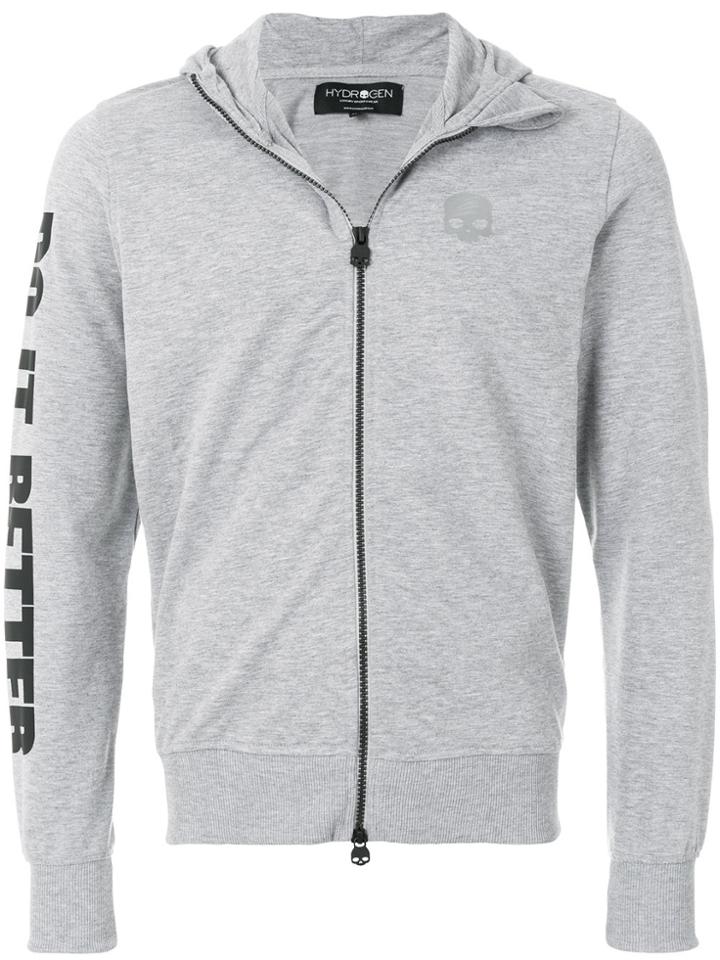 Hydrogen Do It Better Zipped Jacket - Grey
