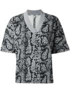 Kenzo Snakeskin Printed T-shirt, Women's, Size: Xs, Black, Cotton