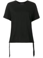 Kendall+kylie Ruchéd Side Tie T-shirt - Black