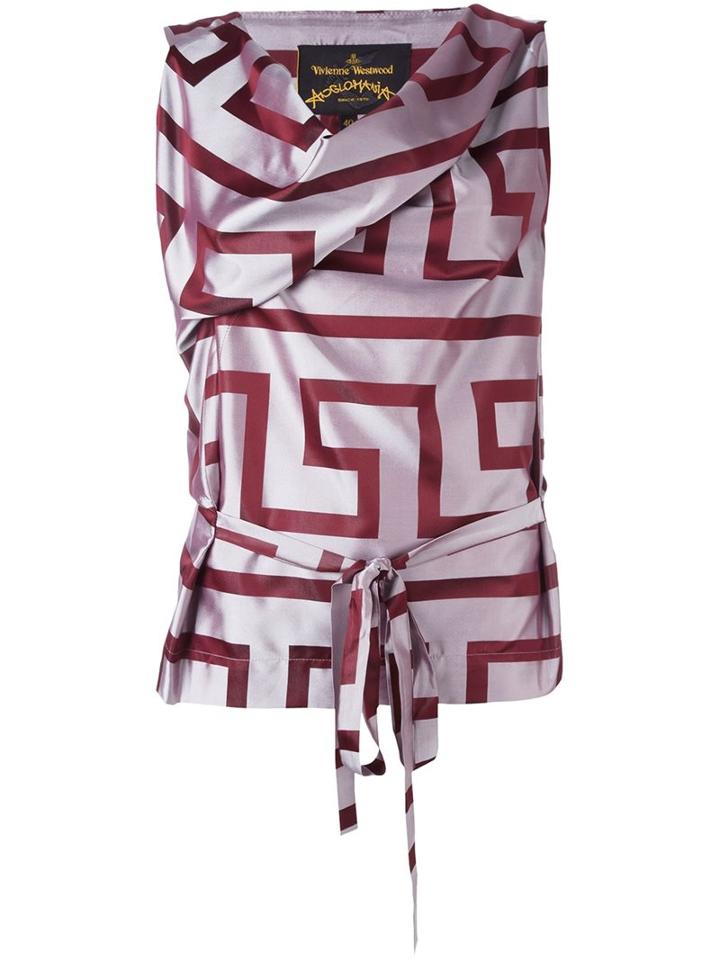 Vivienne Westwood Anglomania Geometric Print Flared Dress