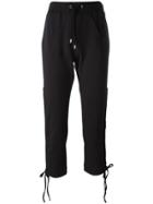 Moschino Drawstring Track Pants - Black