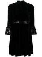 Miu Miu Sequin Detail Short Dress - Black