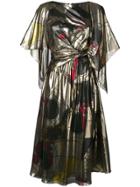 Chalayan Cape Tie Dress - Gold