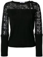 Blugirl Lace Panel Top - Black