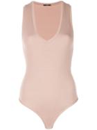 Alix Merit Ribbed Bodysuit - Brown