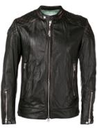 S.w.o.r.d 6.6.44 Fitted Leather Jacket - Black