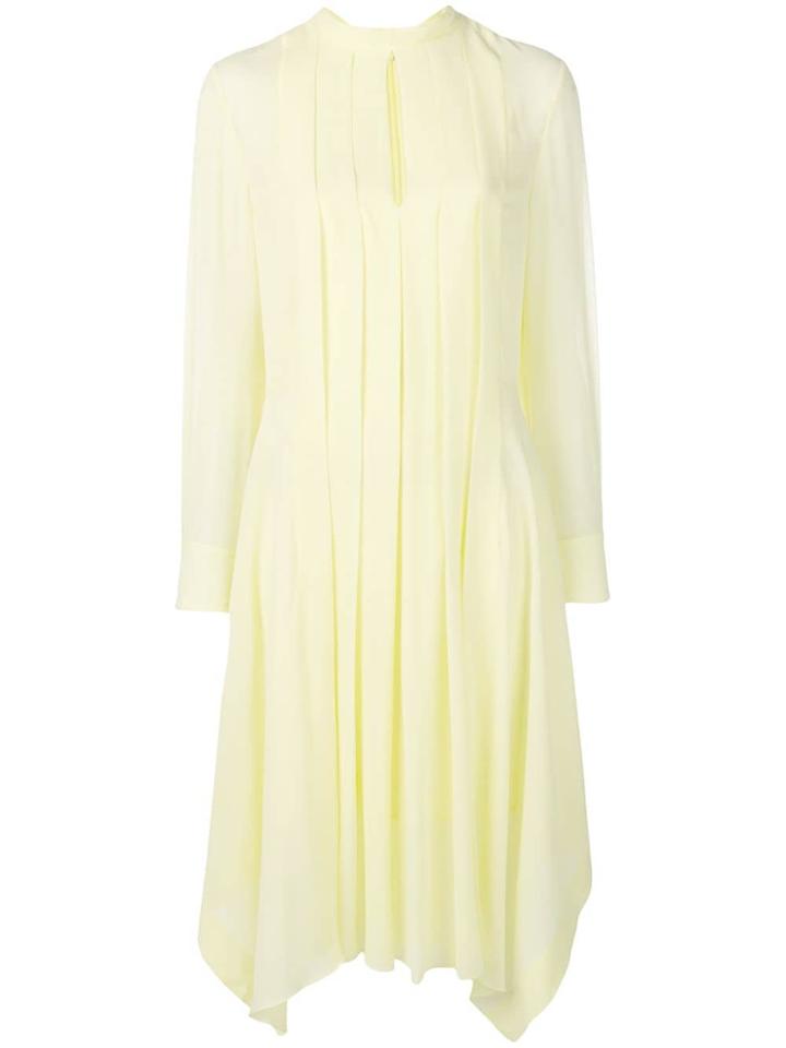 Chloé Pleated Midi Dress - Yellow