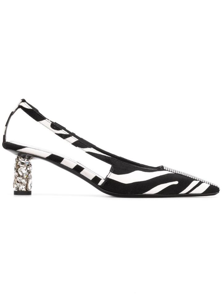 Tom Ford Crystal Embellished Slingback Pumps - Black