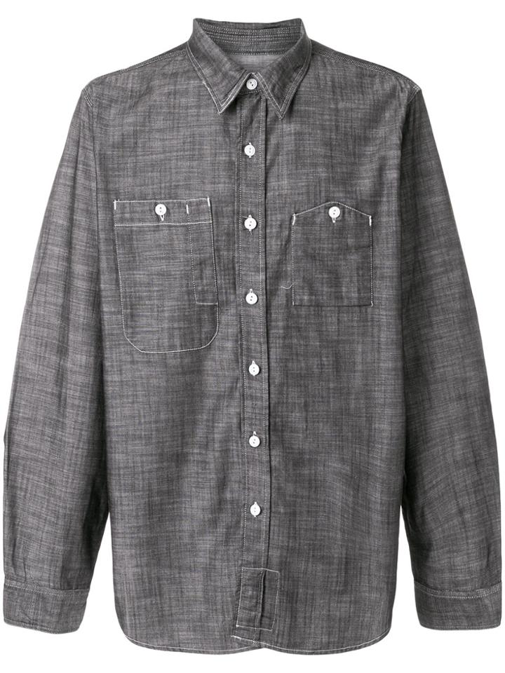 Engineered Garments Asymmetric Pockets Shirt - Black